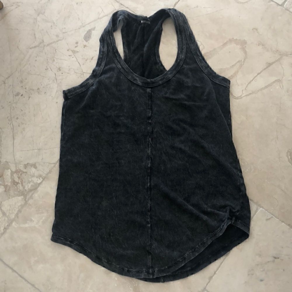 LA Made weathered burnout racerback yoga tank XS